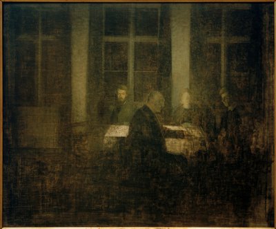 Abend im Zimmer von Vilhelm Hammershoi