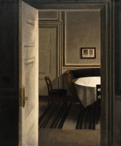 Innenraum, Strandgade 30 von Vilhelm Hammershoi