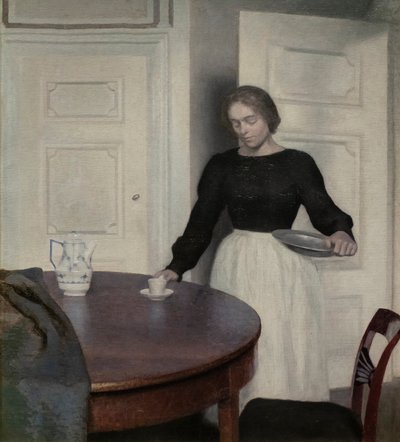 Innenraum, Strandgade 30, Detail, 1899 von Vilhelm Hammershoi