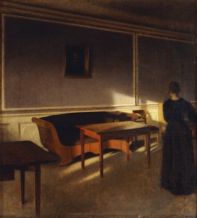 Sonnenschein im Wohnzimmer, Nr. 1, 1903 von Vilhelm Hammershoi