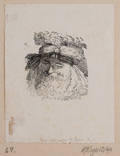 Kopf eines Mannes mit Pelzmütze von Vilhelm Kyhn