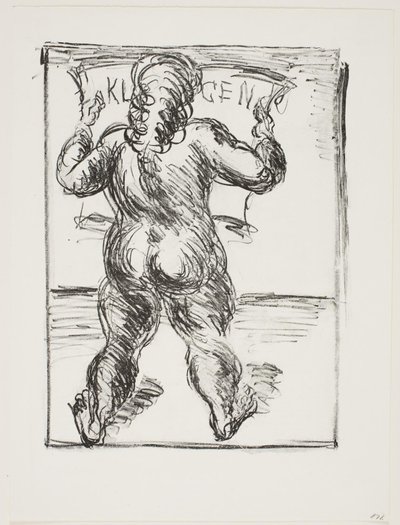 Stehende Frau von hinten von Vilhelm Lundstrøm
