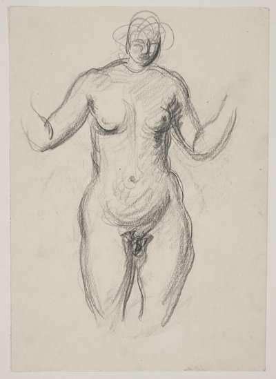 Stehendes weibliches Modell von Vilhelm Lundstrøm