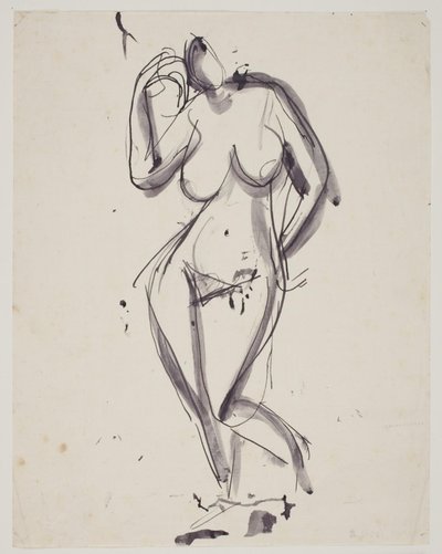 Stehendes weibliches Modell von Vilhelm Lundstrøm