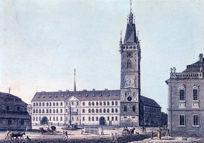 Neues Rathaus, ca. 1830 von Vincenc Morstadt