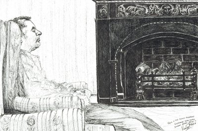 Am Kamin von Vincent Alexander Booth