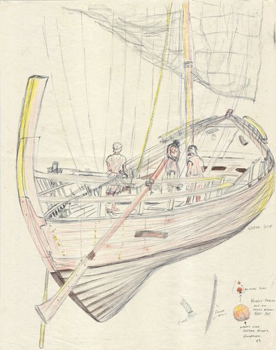 Griechisches Schiff von Vincent Alexander Booth