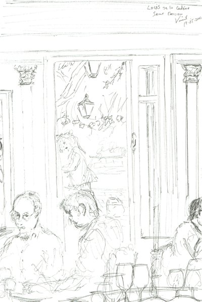 St Emilion Restaurant, 2015 von Vincent Alexander Booth