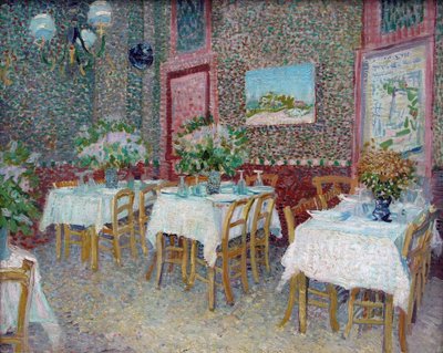Innenansicht eines Restaurants, 1887 von Vincent van Gogh