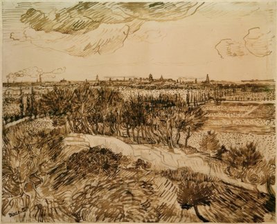 Blick auf Arles vom Montmajour aus von Vincent van Gogh