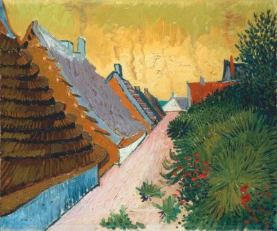 Gasse in Saintes-Maries von Vincent van Gogh
