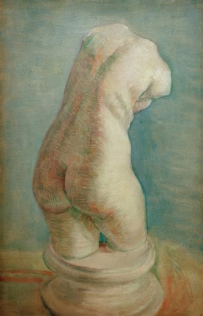 Gipstorso (weiblich) in Rückenansicht von Vincent van Gogh