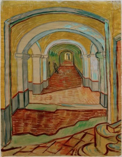 Korridor in der Heilanstalt von Vincent van Gogh