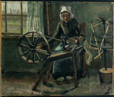 Bäuerin beim Spulenwickeln von Vincent van Gogh