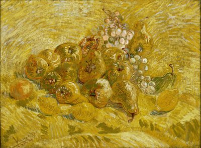 Quitten, Zitronen, Birnen und Trauben, 1887-1888 von Vincent van Gogh