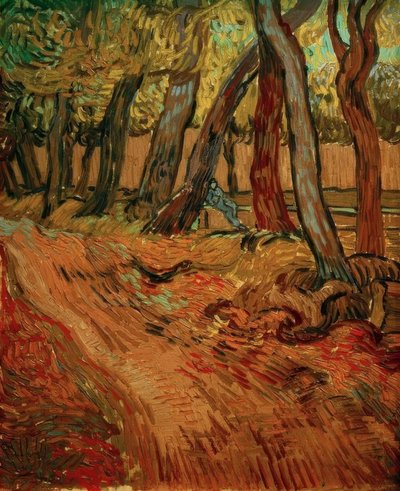 Weg im Garten der Heilanstalt von Vincent van Gogh