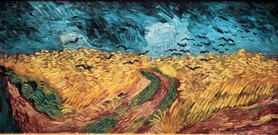 Weizenfeld mit Krähen von Vincent van Gogh