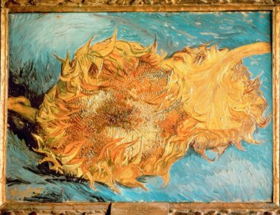 Zwei abgeschnittene Sonnenblumen von Vincent van Gogh