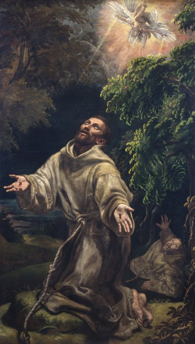 Heiliger Franziskus mit Stigmata von Vincenzo Campi