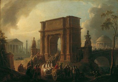 Triumphzug eines Feldherrn durch den Titusbogen von Vinzenz Fischer