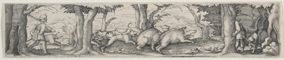 Wildschweinjagd von Virgilius Solis