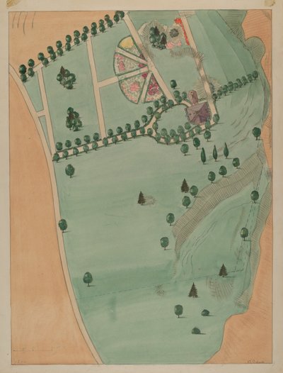 Eliza B. Jumel Anwesen, ca. 1936 von Virginia Richards