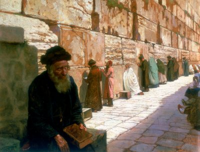 Die Klagemauer, Jerusalem, 19. Jahrhundert von Visily Ivanovithch Navosoff