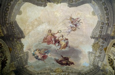 Apollo krönt die Malerei von Vittorio Maria Bigari