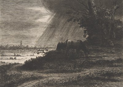 Landschaft mit Sturm, spätes 18. bis frühes 19. Jahrhundert von Vivant Denon
