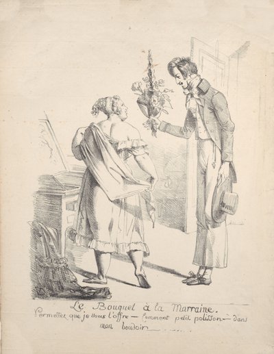 Der Blumenstrauß der Patin, ca. 1800-1825 von Vivant Denon