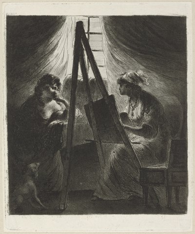 Malerin am Staffelei von Vivant Denon