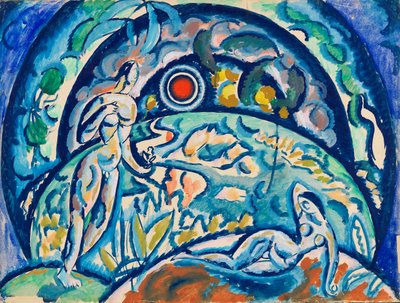 Adam und Eva, 1910-1911 von Daniel Vladimir Baranoff Rossine