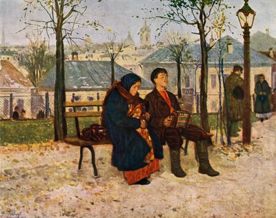 Auf dem Boulevard, 1886-1887, 1965 von Vladimir Egorovic Makovsky