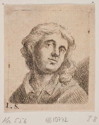 Brustbild eines jungen Mannes von W.A. Müller