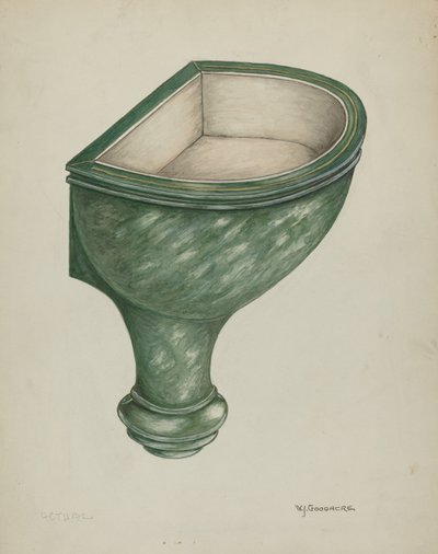 Weihwasserbecken, Santa Barbara von W.J. Goodacre