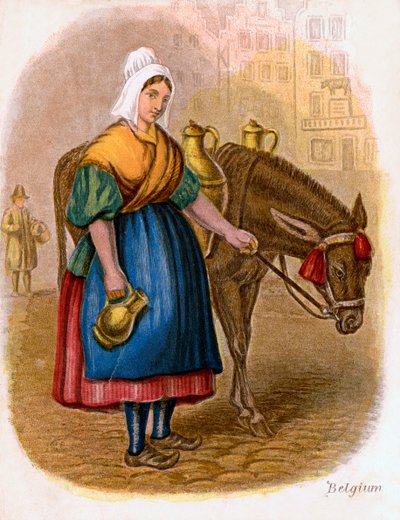 Belgische Milchfrau, 1809 von W. Dickes
