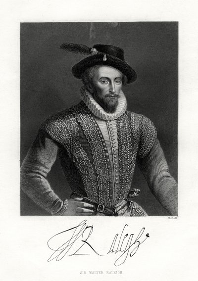 Sir Walter Raleigh von W. Holl