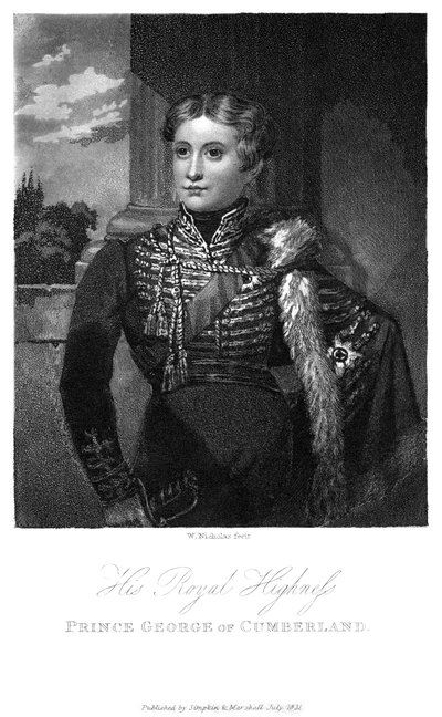 Prinz Georg von Cumberland, 1831 von W. Nicholas