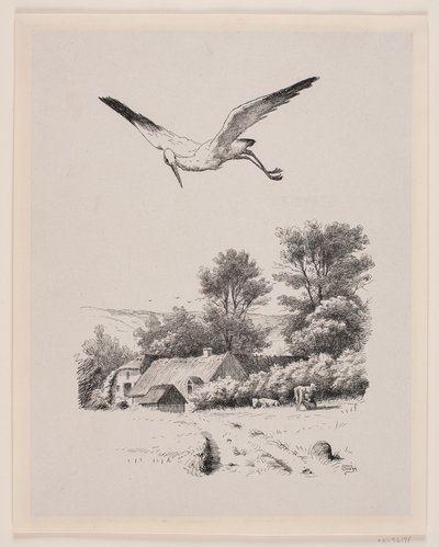 Illustration zu Christian Winther, "Chresten und Lene" von Waldemar Bøhme