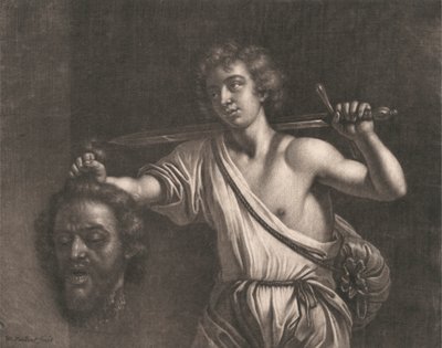 David mit dem Kopf von Goliath von Wallerant Vaillant