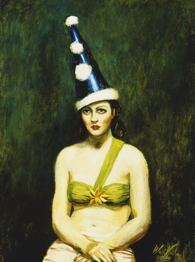 Mädchen mit Pierrot-Hut von Walt Kuhn