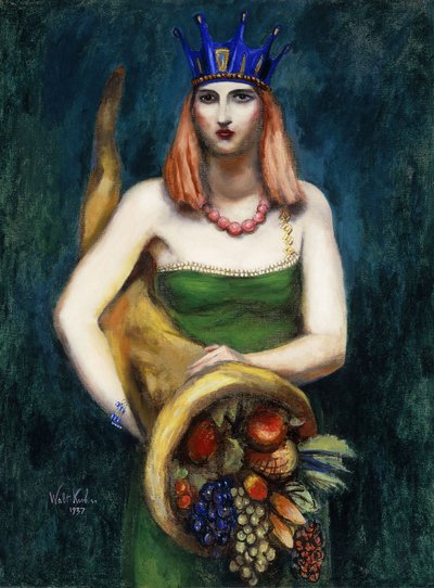 Mädchen mit Füllhorn von Walt Kuhn