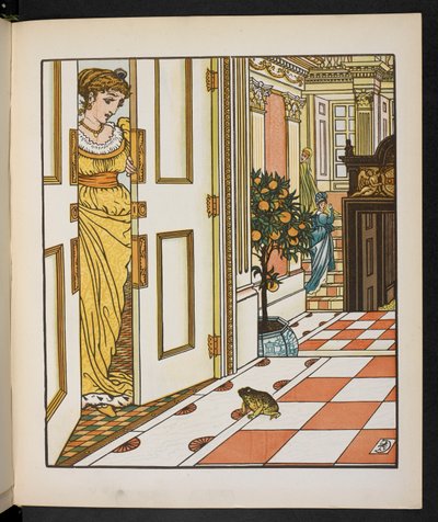 Illustration für den Froschkönig von Walter Crane