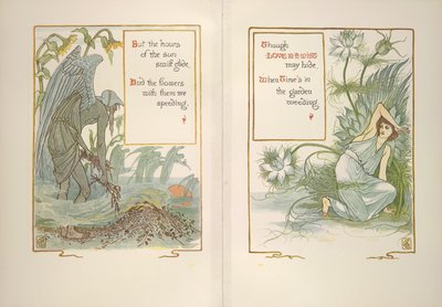 Sonnenuntergang und Liebe im Nebel von Walter Crane