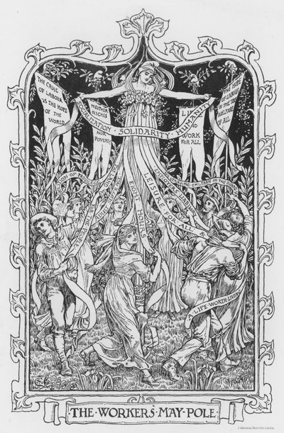 Der Maibaum der Arbeiter von Walter Crane