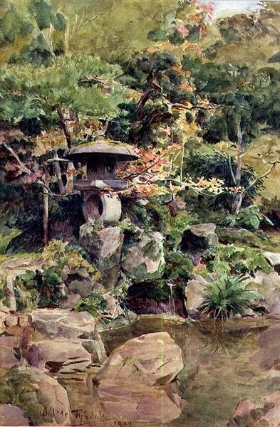 Garten in Ashinoyu von Walter Frederick Roofe Tyndale