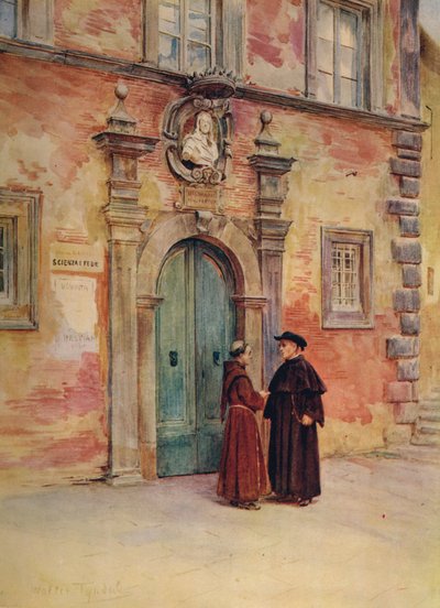 Palazzo Negroni, Montepulciano, um 1900 von Walter Frederick Roofe Tyndale