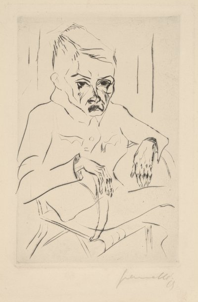 Müder Soldat I, 1919 von Walter Gramatte