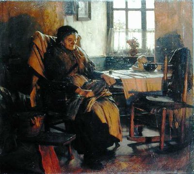 Im Feuerschein von Walter Langley