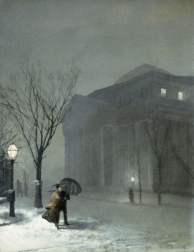 Albany im Schnee von Walter Launt Palmer